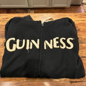 Guinness Original Hoodie - Black and Tan, XL, Mens
